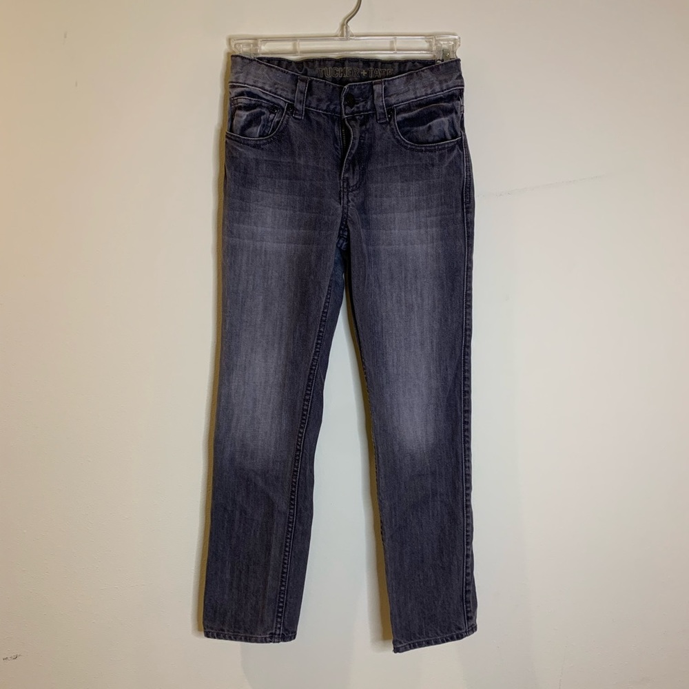 Tucker + Tate Boys Jeans, Grey, Slim Straight Leg, Size 8